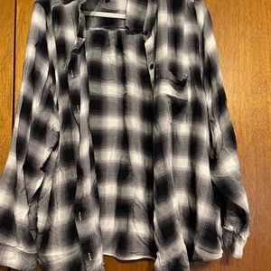 Lucky Brand 3x black and white plaid button down
